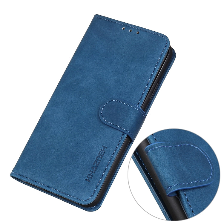 For Samsung Galaxy A24 4G KHAZNEH Retro Texture Flip Leather Phone Case(Blue) - free shipping - PMC TechLife - Order now!