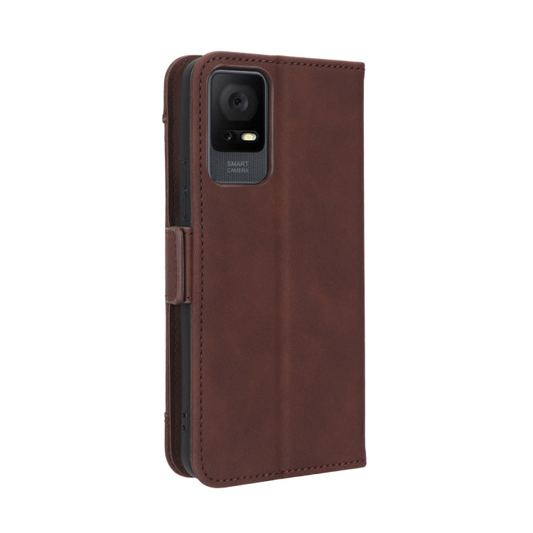 For TCL 405 / 406 T506D Skin Feel Calf Texture Card Slots Leather Phone Case(Brown) - free shipping - PMC TechLife - Order now!