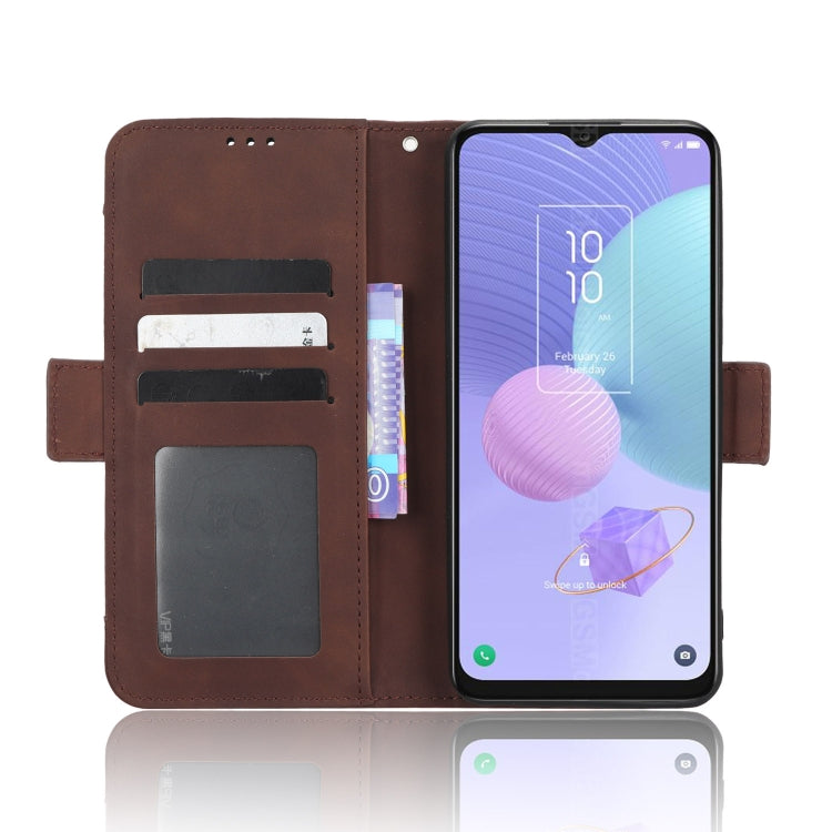For TCL 405 / 406 T506D Skin Feel Calf Texture Card Slots Leather Phone Case(Brown) - free shipping - PMC TechLife - Order now!