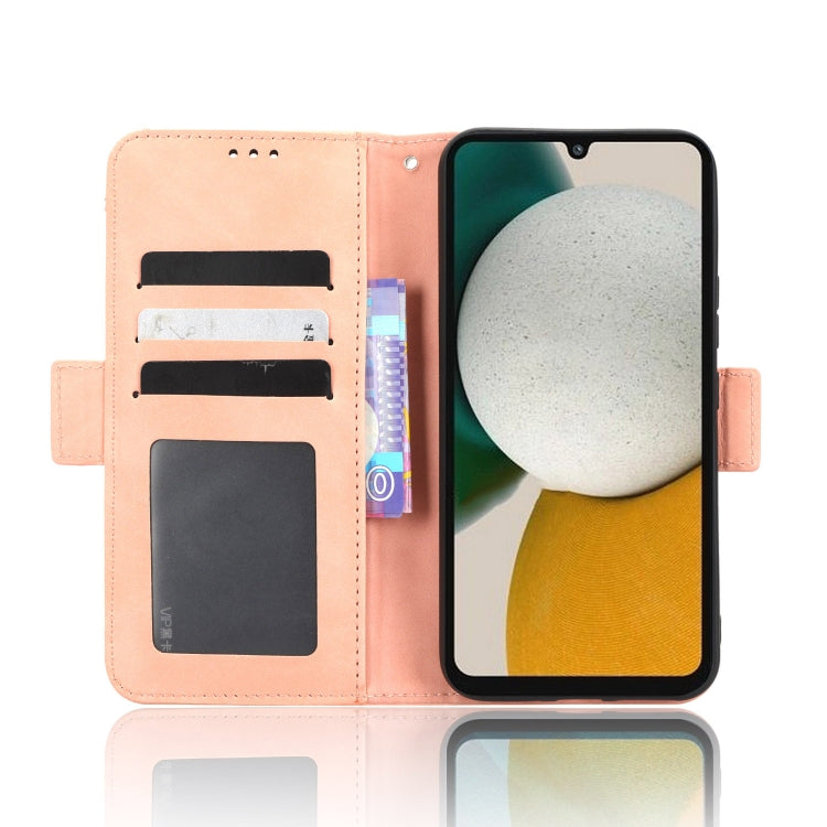For Samsung Galaxy A34 5G Skin Feel Calf Texture Card Slots Leather Phone Case(Pink) - free shipping - PMC TechLife - Order now!