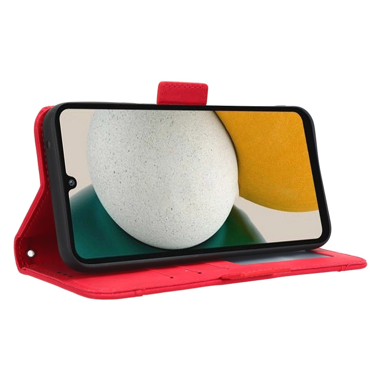 For Samsung Galaxy A34 5G Skin Feel Calf Texture Card Slots Leather Phone Case(Red) - free shipping - PMC TechLife - Order now!