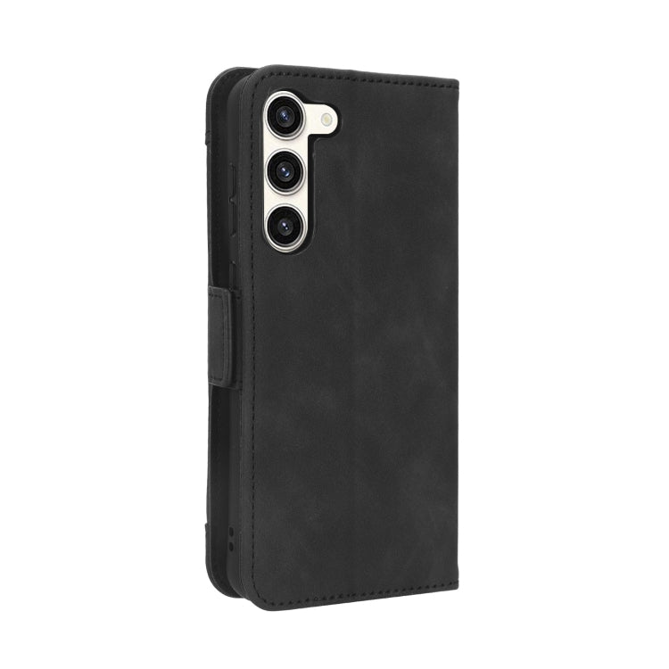 For Samsung Galaxy S23 5G Skin Feel Calf Texture Card Slots Leather Phone Case(Black) - Galaxy S23 5G Cases by PMC TechLife | Online Shopping South Africa | PMC TechLife | Buy Now Pay Later Mobicred