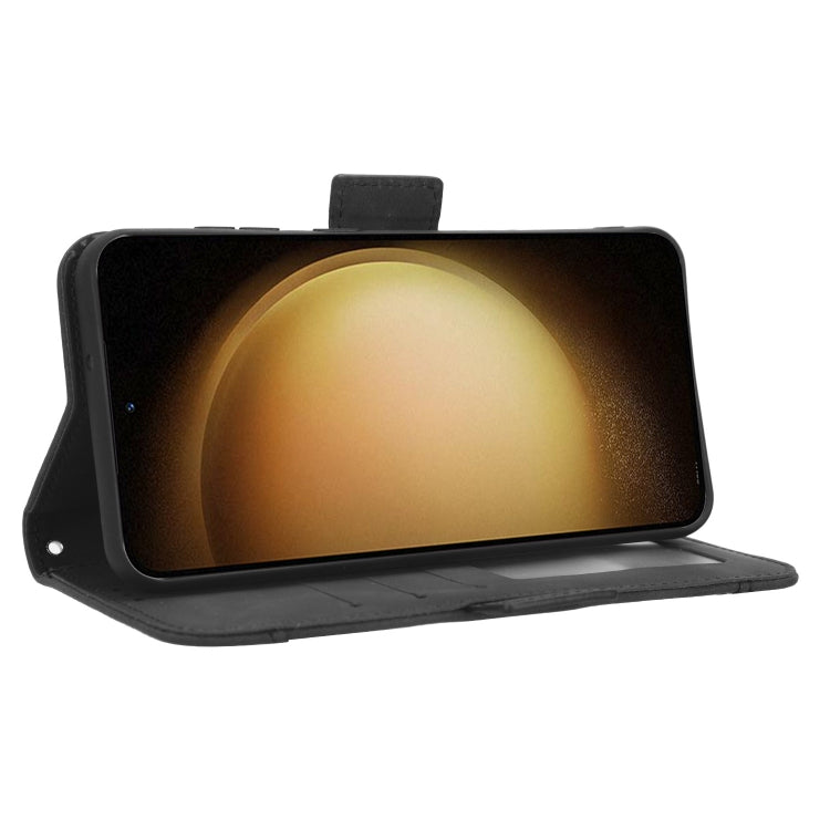 For Samsung Galaxy S23 5G Skin Feel Calf Texture Card Slots Leather Phone Case(Black) - Galaxy S23 5G Cases by PMC TechLife | Online Shopping South Africa | PMC TechLife | Buy Now Pay Later Mobicred