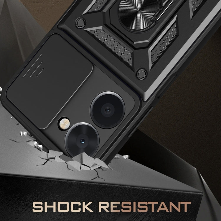 For Realme C33 4G Sliding Camera Cover Design Phone Case(Black) - free shipping - PMC TechLife - Order now!