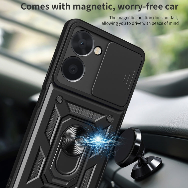 For Realme C33 4G Sliding Camera Cover Design Phone Case(Black) - free shipping - PMC TechLife - Order now!