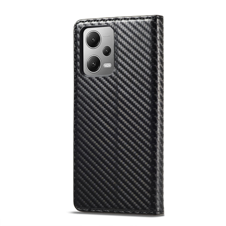 For Xiaomi Poco X5 Pro/Redmi Note 12 Pro 5G LC.IMEEKE Carbon Fiber Texture Flip Leather Phone Case(Vertical Black) - free shipping - PMC TechLife - Order now!
