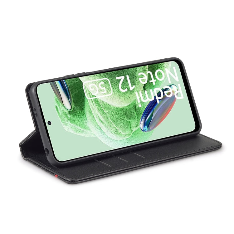 For Xiaomi Poco X5 Pro/Redmi Note 12 Pro 5G LC.IMEEKE Carbon Fiber Texture Flip Leather Phone Case(Vertical Black) - free shipping - PMC TechLife - Order now!