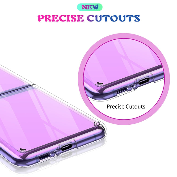 For Galaxy Z Flip Shockproof Scratchproof TPU + Acrylic Protective Case(Transparent) - free shipping - PMC TechLife - Order now!