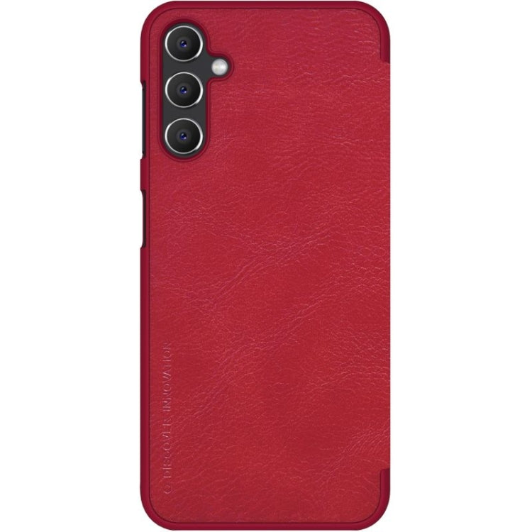 For Samsung Galaxy A14 5G NILLKIN QIN Series Crazy Horse Texture Leather Case(Red) - Galaxy Phone Cases by NILLKIN | Online Shopping South Africa | PMC TechLife | Buy Now Pay Later Mobicred