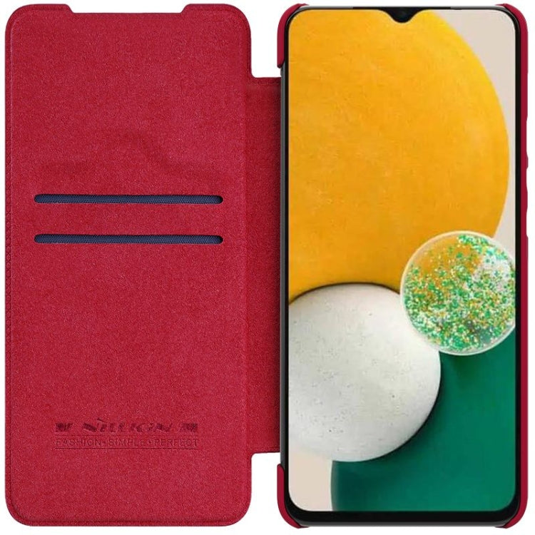 For Samsung Galaxy A14 5G NILLKIN QIN Series Crazy Horse Texture Leather Case(Red) - Galaxy Phone Cases by NILLKIN | Online Shopping South Africa | PMC TechLife | Buy Now Pay Later Mobicred