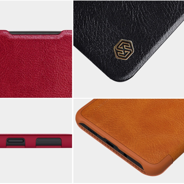 For Samsung Galaxy A14 5G NILLKIN QIN Series Crazy Horse Texture Leather Case(Red) - Galaxy Phone Cases by NILLKIN | Online Shopping South Africa | PMC TechLife | Buy Now Pay Later Mobicred