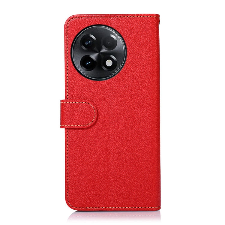 For OnePlus Ace 2 5G / 11R 5G KHAZNEH Litchi Texture Leather RFID Phone Case(Red) - free shipping - PMC TechLife - Order now!