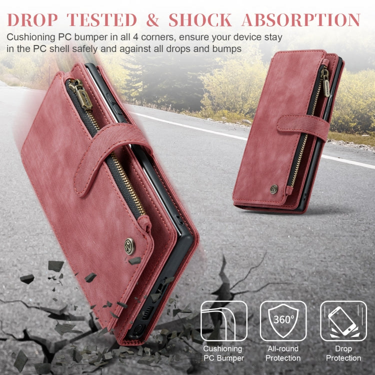 For Samsung Galaxy S23 Ultra 5G CaseMe C30 Multifunctional Leather Phone Case(Red) - Galaxy S23 Ultra 5G Cases by CaseMe | Online Shopping South Africa | PMC TechLife | Buy Now Pay Later Mobicred