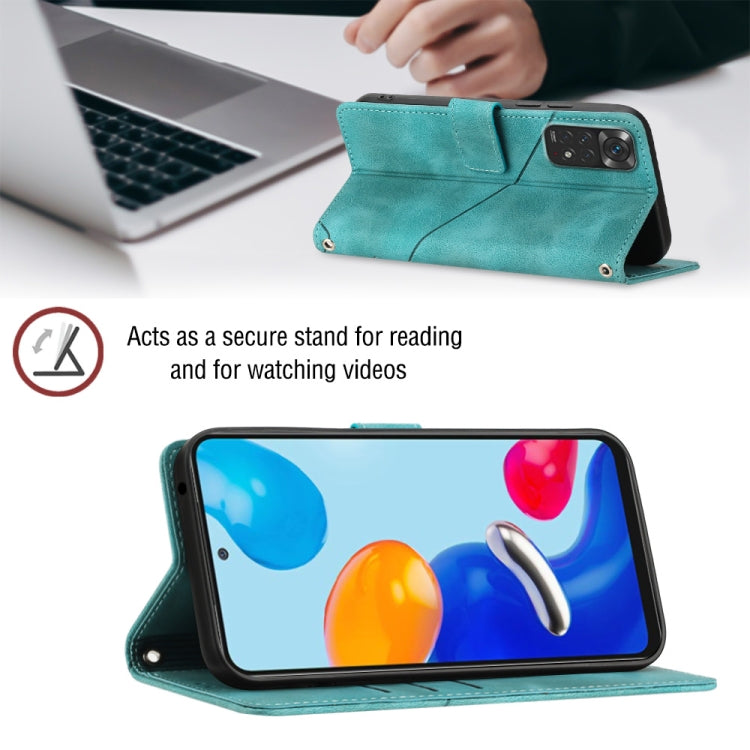 For Xiaomi Redmi Note 11s / 11 4G Skin-feel Embossed Leather Phone Case(Green) - free shipping - PMC TechLife - Order now!