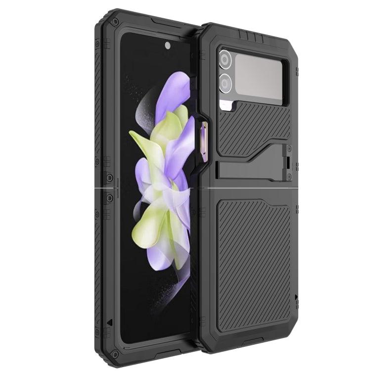 For Samsung Galaxy Z Flip4 RedPepper 360 Full Body Rugged Metal Life Waterproof Phone Case (Black) - free shipping - PMC TechLife - Order now!