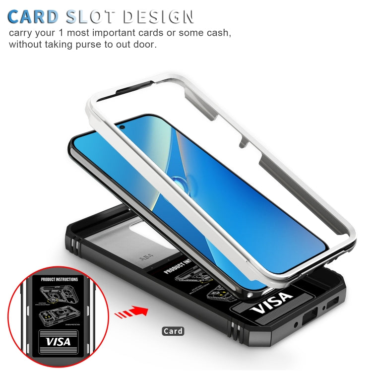 For Samsung Galaxy A54 5G Sliding Camshield TPU + PC Phone Case(White+Black) - free shipping - PMC TechLife - Order now!