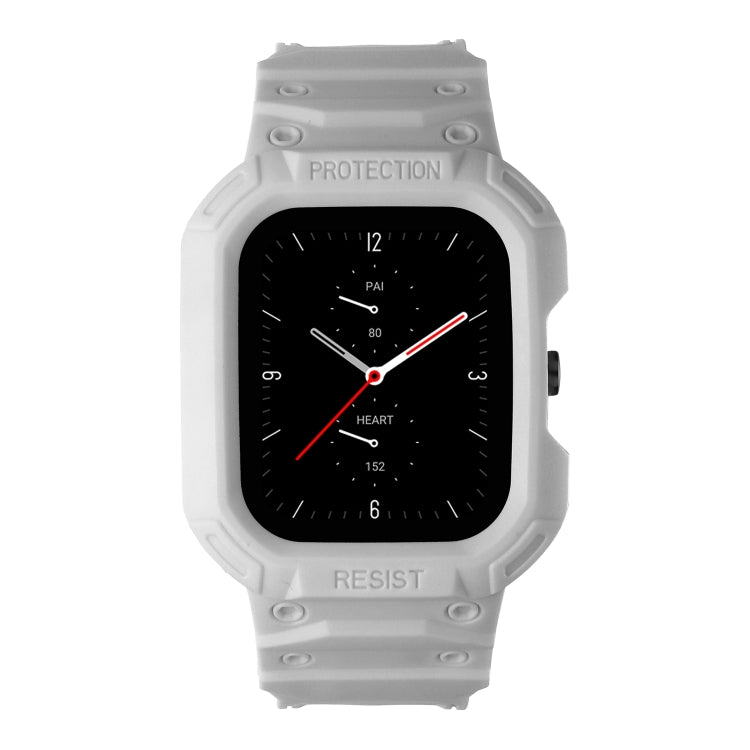 For Amazfit GTS 4 / 3 / 2 / 1 Universal Integrated Silicone Watch Band(Light Gray) - Watch Bands by PMC TechLife | Online Shopping South Africa | PMC TechLife | Buy Now Pay Later Mobicred