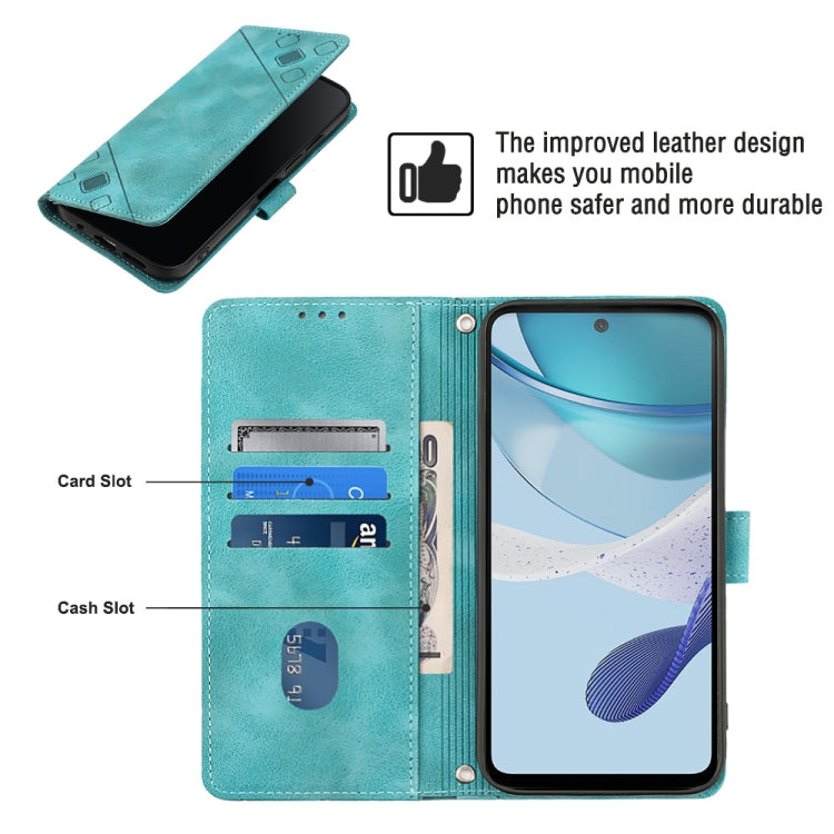For Motorola Moto G53 5G Skin-feel Embossed Leather Phone Case(Green) - free shipping - PMC TechLife - Order now!