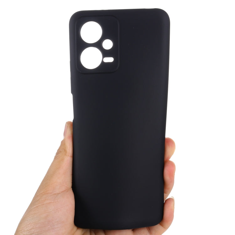 For Xiaomi Redmi Note 12 5G India / Poco X5 Pure Color Liquid Silicone Shockproof Full Coverage Phone Case(Black) - free shipping - PMC TechLife - Order now!