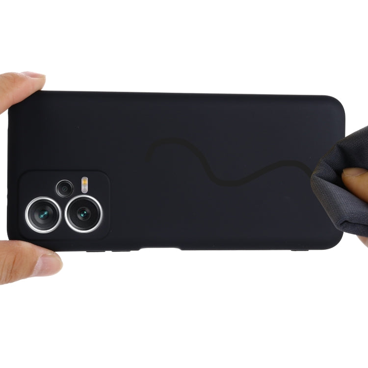 For Xiaomi Redmi Note 12 5G India / Poco X5 Pure Color Liquid Silicone Shockproof Full Coverage Phone Case(Black) - free shipping - PMC TechLife - Order now!