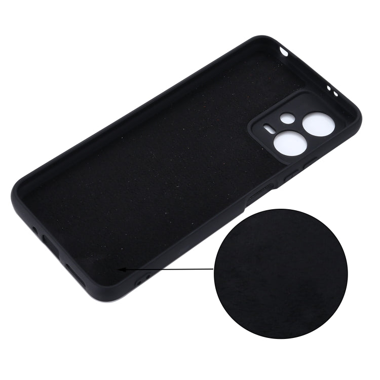 For Xiaomi Redmi Note 12 5G India / Poco X5 Pure Color Liquid Silicone Shockproof Full Coverage Phone Case(Black) - free shipping - PMC TechLife - Order now!