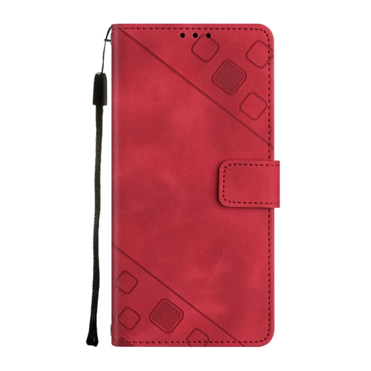 For Infinix Smart 6 Skin-feel Embossed Leather Phone Case(Red) - free shipping - PMC TechLife - Order now!