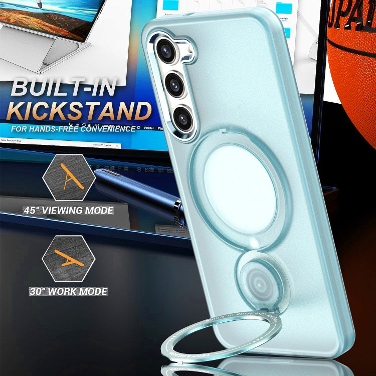 For Samsung Galaxy S23+ 5G 360 Degree Rotation Holder MagSafe Magnetic Phone Case(Purple) - Galaxy S23+ 5G Cases by PMC TechLife | Online Shopping South Africa | PMC TechLife