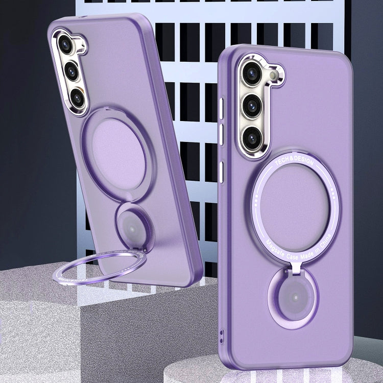 For Samsung Galaxy S22 5G 360 Degree Rotation Holder MagSafe Magnetic Phone Case(Purple) - free shipping - PMC TechLife - Order now!