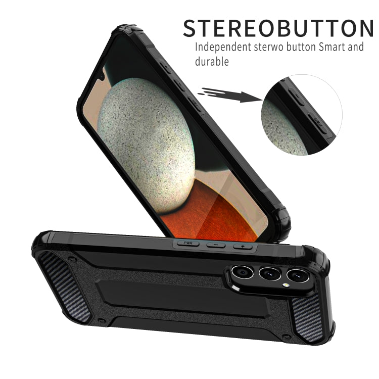 For Samsung Galaxy A34 5G Magic Armor TPU Hard PC Phone Case(Silver) - free shipping - PMC TechLife - Order now!