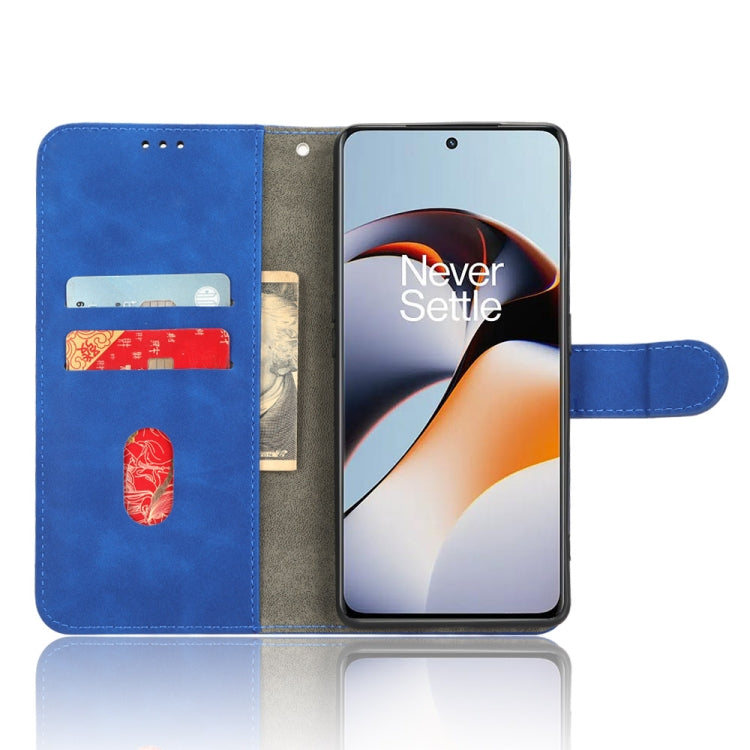 For OnePlus 11R 5G / Ace 2 5G Skin Feel Magnetic Flip Leather Phone Case(Blue) - free shipping - PMC TechLife - Order now!