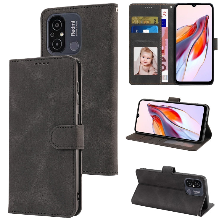 For Xiaomi Redmi 12C / Poco C55 Fantasy Skin-feel Calfskin Texture Leather Phone Case(Black) - free shipping - PMC TechLife - Order now!