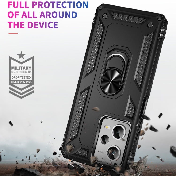 For Xiaomi Redmi Note 12 Pro+ Shockproof TPU + PC Phone Case with Holder(Black) - free shipping - PMC TechLife - Order now!