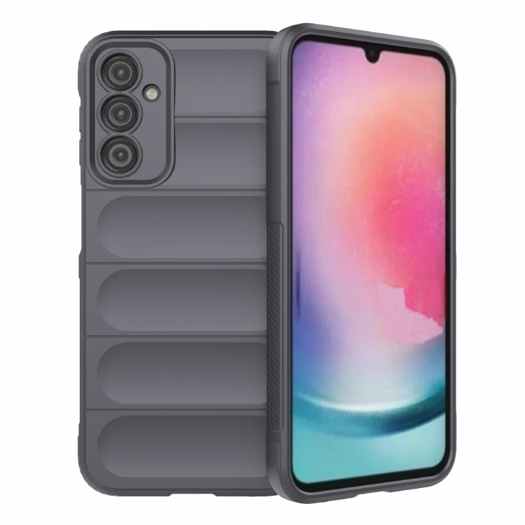 For Samsung Galaxy A24 5G / A24 4G Magic Shield TPU + Flannel Phone Case(Dark Grey) - free shipping - PMC TechLife - Order now!