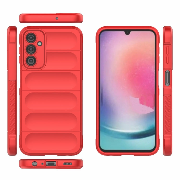 For Samsung Galaxy A24 5G / A24 4G Magic Shield TPU + Flannel Phone Case(Red) - free shipping - PMC TechLife - Order now!