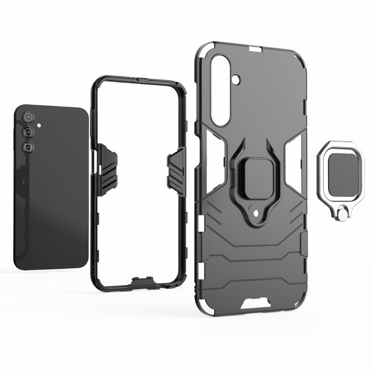 For Samsung Galaxy A24 5G / A24 4G PC + TPU Shockproof Protective Phone Case with Magnetic Ring Holder(Navy Blue) - free shipping - PMC TechLife - Order now!