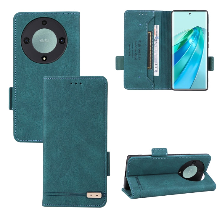 For Honor X9a 5G / Magic5 Lite Magnetic Clasp Flip Leather Phone Case(Green) - free shipping - PMC TechLife - Order now!