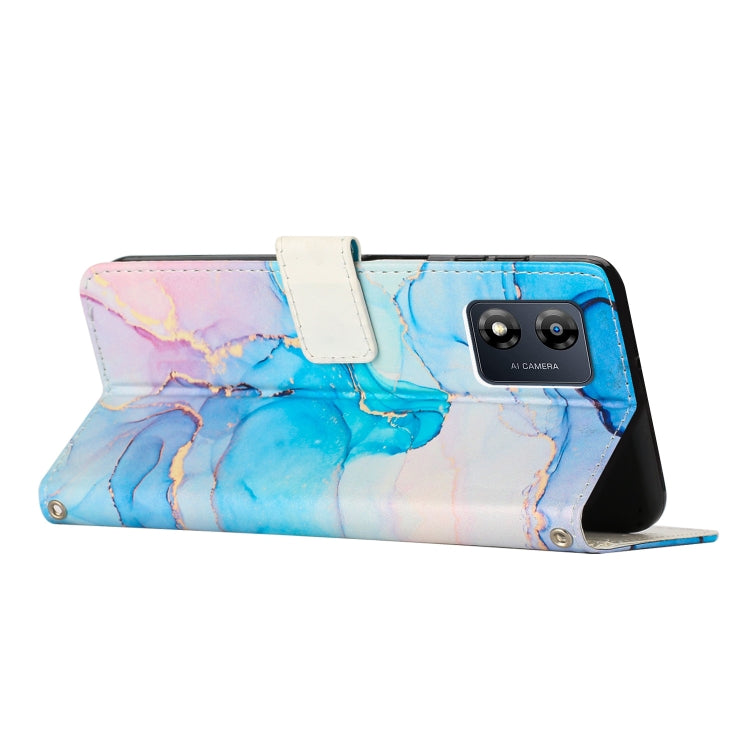 For Motorola Moto E13 Painted Marble Pattern Leather Phone Case(Pink Green) - free shipping - PMC TechLife - Order now!