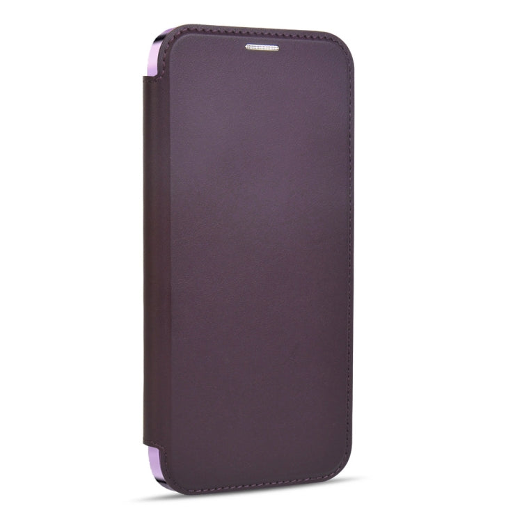 For Samsung Galaxy S23+ 5G MagSafe Magnetic RFID Anti-theft Leather Phone Case(Dark Purple) - Galaxy S23+ 5G Cases by PMC TechLife | Online Shopping South Africa | PMC TechLife