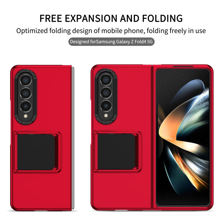 For Samsung Galaxy Z Fold4 5G Three-dimensional Folding Holder PC Phone Case(Red) - free shipping - PMC TechLife - Order now!