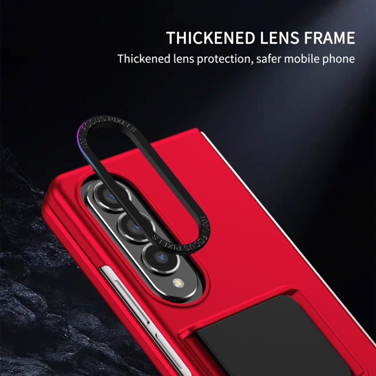 For Samsung Galaxy Z Fold4 5G Three-dimensional Folding Holder PC Phone Case(Red) - free shipping - PMC TechLife - Order now!