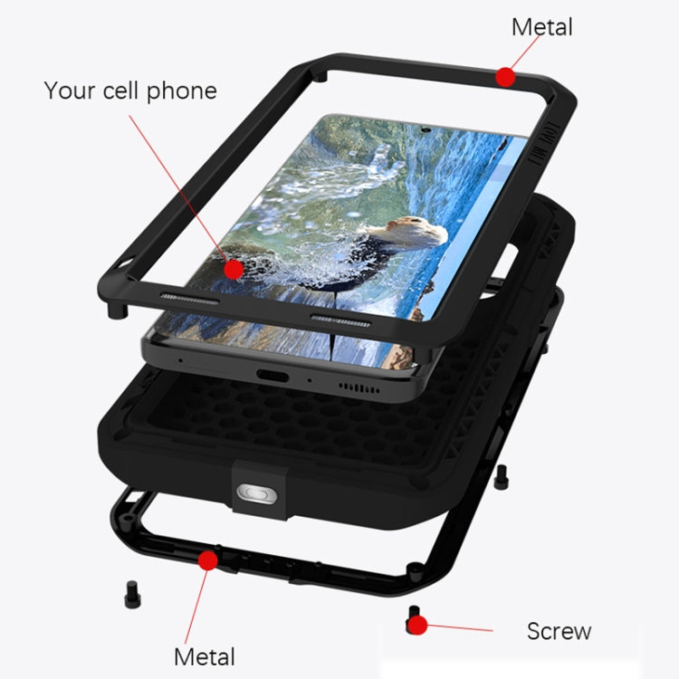 For Xiaomi 13 Pro LOVE MEI Metal Shockproof Life Waterproof Dustproof Phone Case(Red) - free shipping - PMC TechLife - Order now!