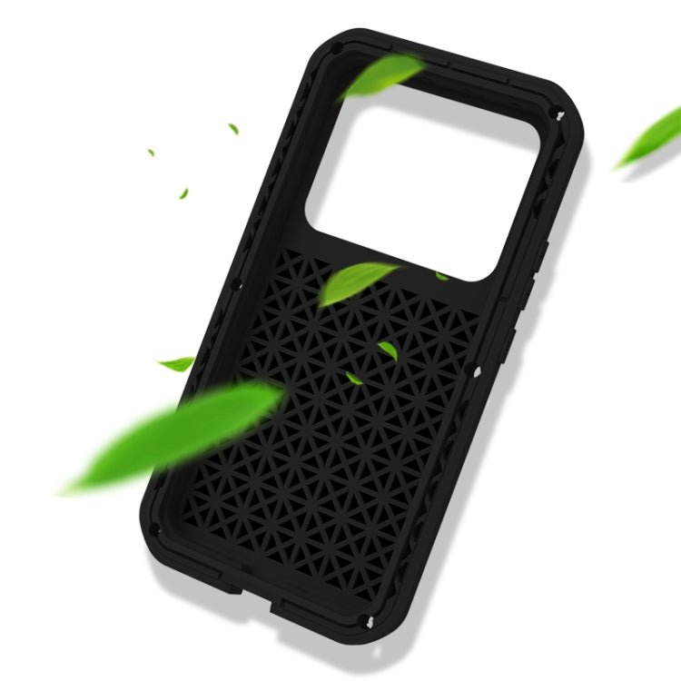 For Xiaomi 13 Pro LOVE MEI Metal Shockproof Life Waterproof Dustproof Phone Case(Red) - free shipping - PMC TechLife - Order now!