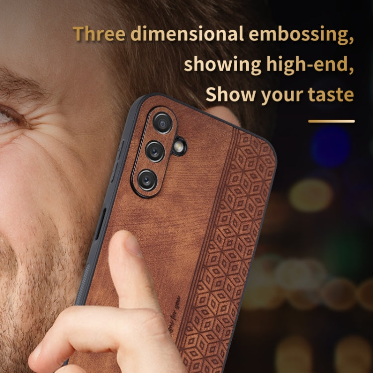 For Samsung Galaxy A24 4G AZNS 3D Embossed Skin Feel Phone Case(Dark Green) - Galaxy Phone Cases by AZNS | Online Shopping South Africa | PMC TechLife | Buy Now Pay Later Mobicred