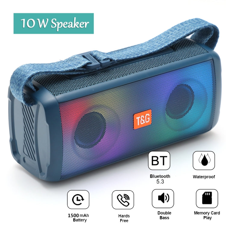 T&G TG345 Portable Outdoor Color LED Wireless Bluetooth Speaker(Green) - free shipping - PMC TechLife - Order now!