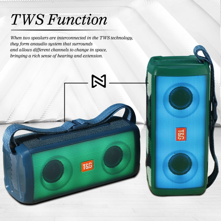 T&G TG345 Portable Outdoor Color LED Wireless Bluetooth Speaker(Green) - free shipping - PMC TechLife - Order now!