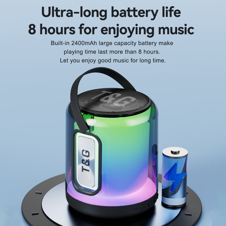 T&G TG376 360 Degree Full Screen LED Light RGB Multicolor Wireless Bluetooth Speaker Subwoofer(Black) - free shipping - PMC TechLife - Order now!