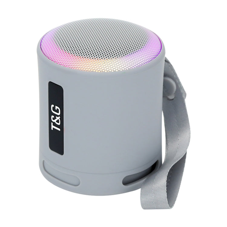 T&G TG373 Outdoor Portable LED Light RGB Multicolor Wireless Bluetooth Speaker Subwoofer(Grey) - free shipping - PMC TechLife - Order now!