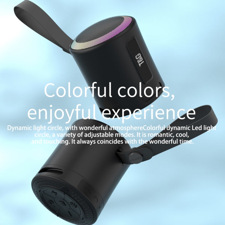 T&G TG373 Outdoor Portable LED Light RGB Multicolor Wireless Bluetooth Speaker Subwoofer(Red) - free shipping - PMC TechLife - Order now!
