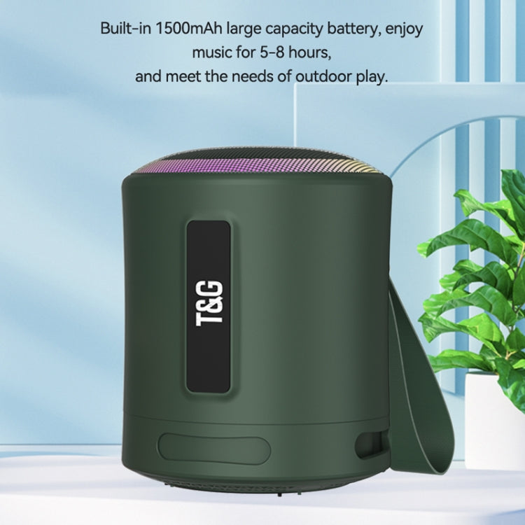 T&G TG373 Outdoor Portable LED Light RGB Multicolor Wireless Bluetooth Speaker Subwoofer(Orange) - Desktop Speaker by T&G | Online Shopping South Africa | PMC TechLife | Buy Now Pay Later Mobicred