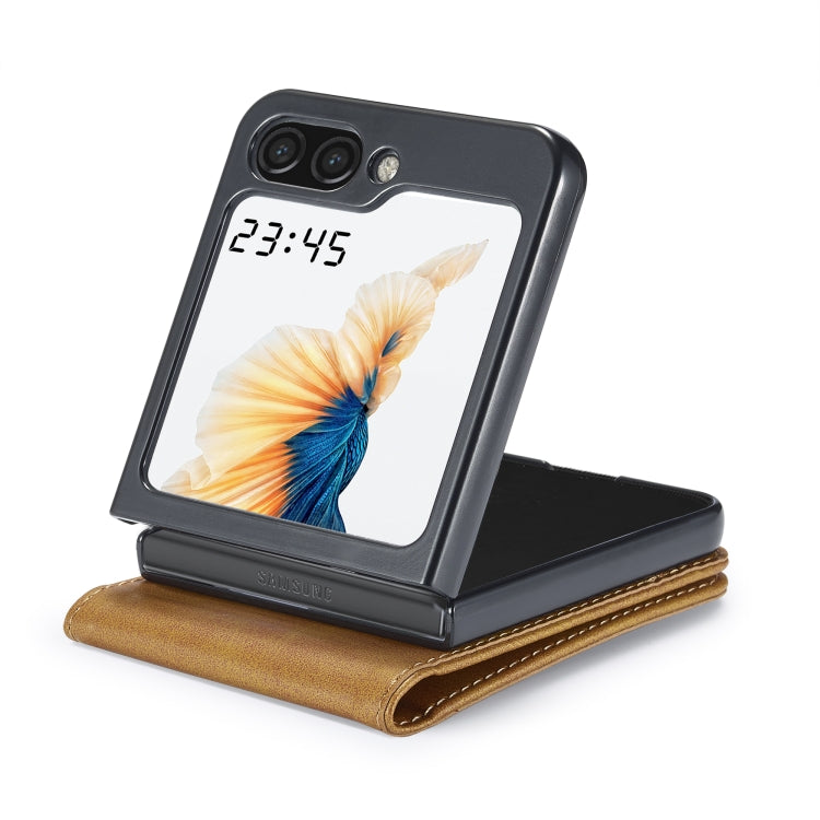For Samsung Galaxy Z Flip5 5G LC.IMEEKE Calf Texture Leather Phone Case(Brown) - free shipping - PMC TechLife - Order now!